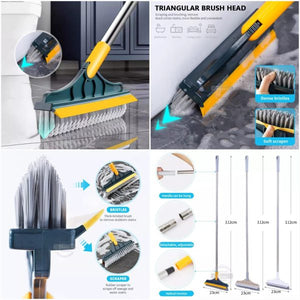 2 In 1 Floor Cleaning Brush Bathroom Tile Windows Floor Cleaning Brush With 120°