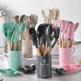 12PCS Silicone Kitchenware Non-Stick Cookware Kitchen Utensils Set