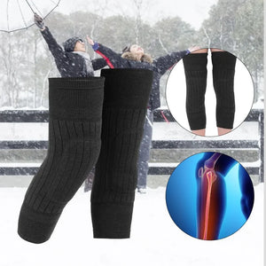 Warm Wool Knee Pads, Cashmere Wool Knee Brace Pads, Elastic Knees Sleeves Support Protector