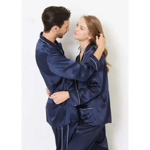 Luxury Silk Couple Pajama Set