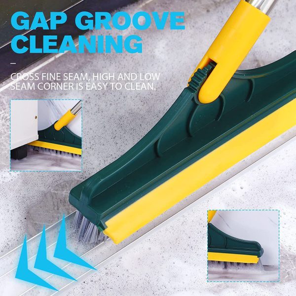 2 In 1 Floor Cleaning Brush Bathroom Tile Windows Floor Cleaning Brush With 120°