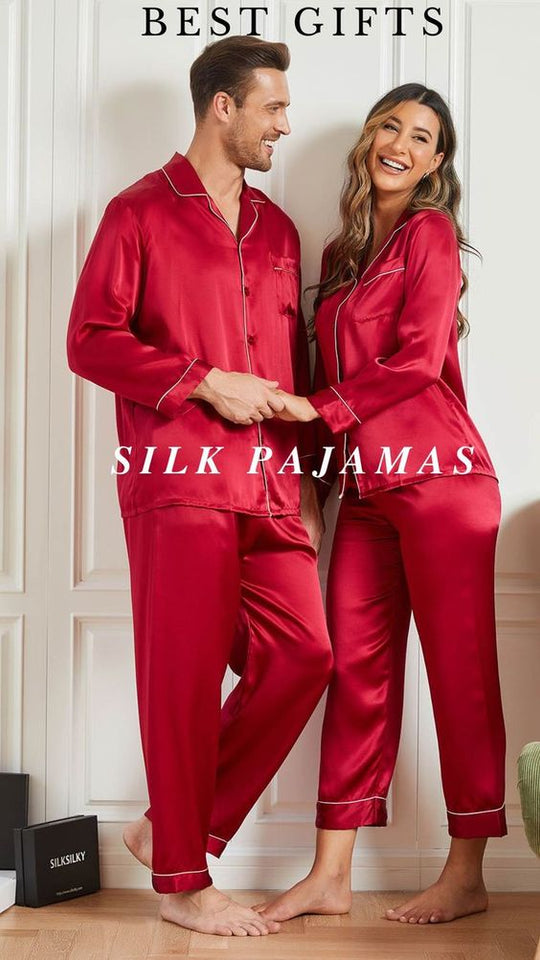 Luxury Silk Couple Pajama Set