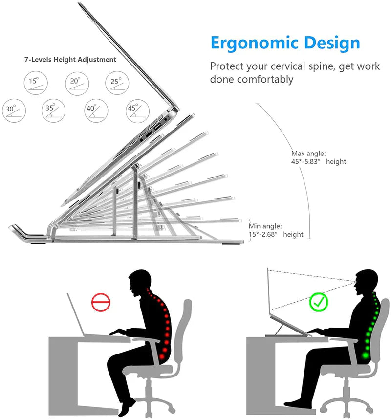 Exclusive Deal ( Almunium Laptop Stand + Almunium Mobile/Tablet Stand)