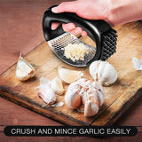 2in1 Garlic Press Grinder Stainless Steel Grinding Multi-function Bottle Opener Garlic Chopper Cutter