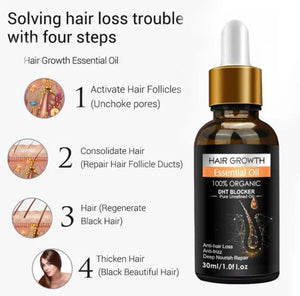 Best Effective Women Men Hair Care Repairing Promote Hair Growth Pure Natural Ginger Oil