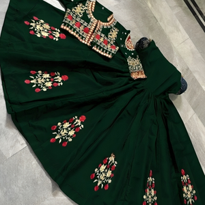 2PC Heavy Embroidered Ensemble dress Set v3