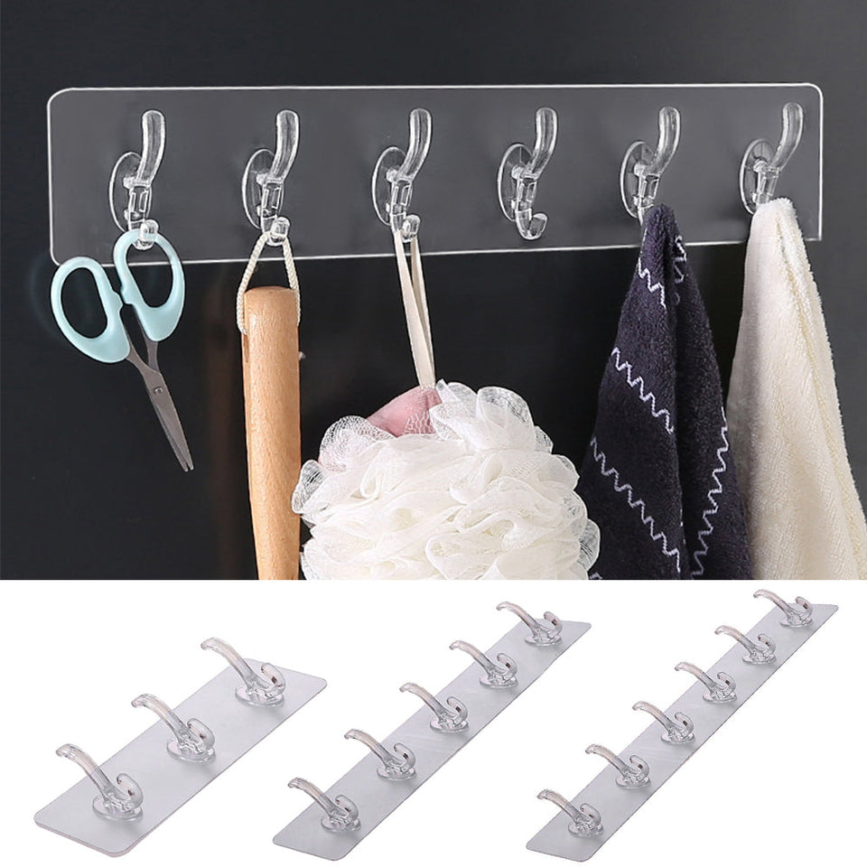 6 Hook Self-adhesive Organizer