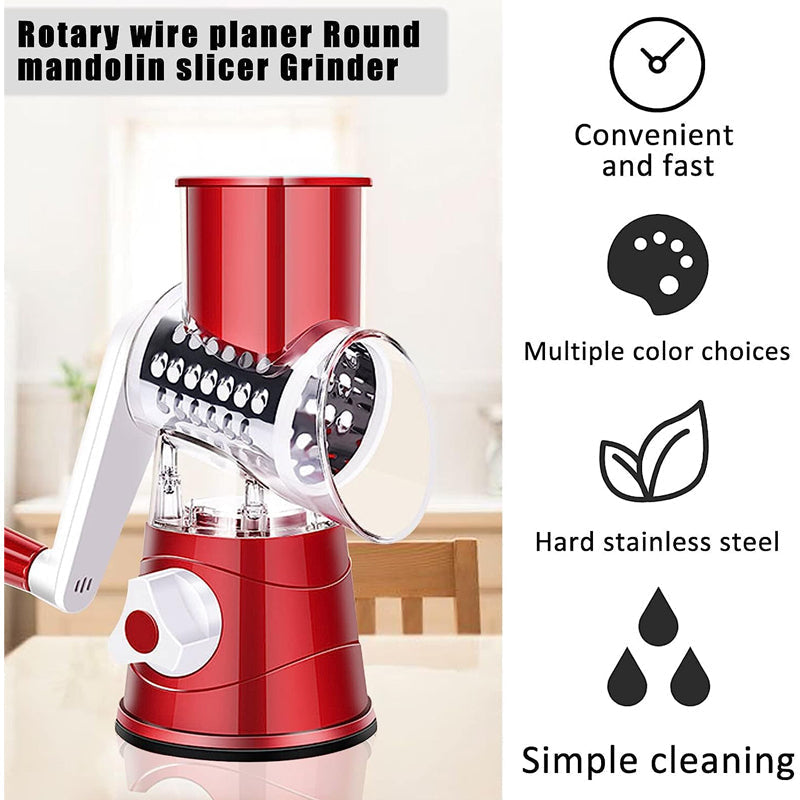 Manual Vegetable Cutter Slicer Multifunctional Round Slicer Gadget Multi-function Kitchen Gadget Food Processor Blender Cutter