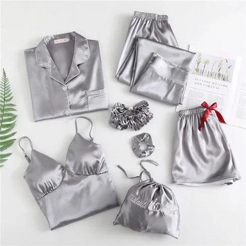 Seven-Piece Women's Sleepwear Set