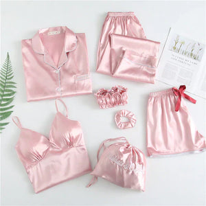 Seven-Piece Women's Sleepwear Set