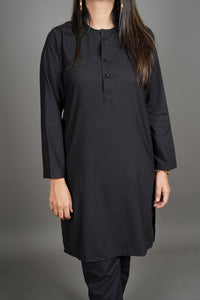 Ladies Black Salwar Kameez Ready To Wear